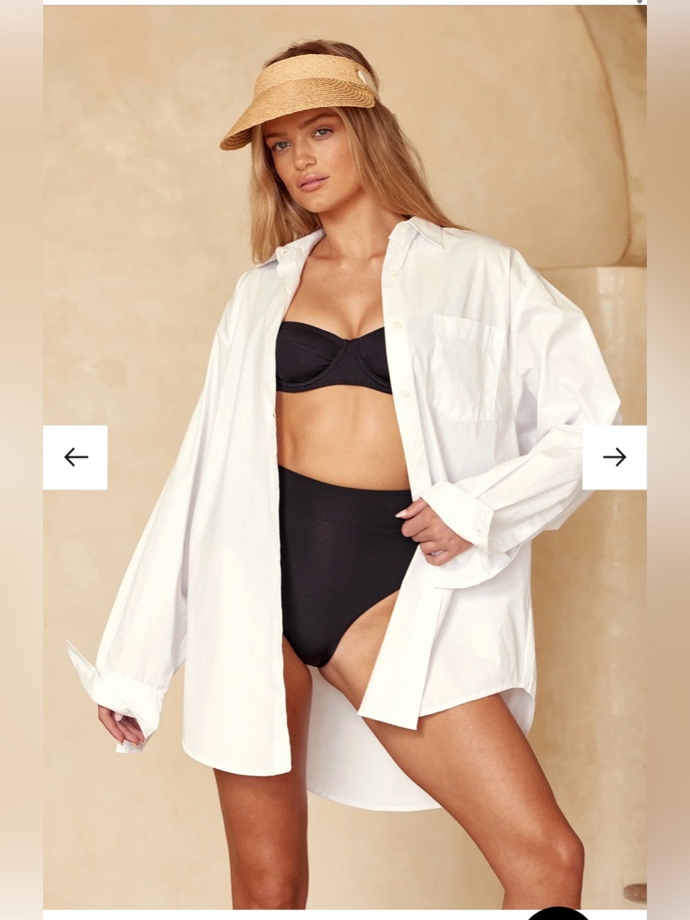 Anguilla Visor in Natural by Monday Swimwear